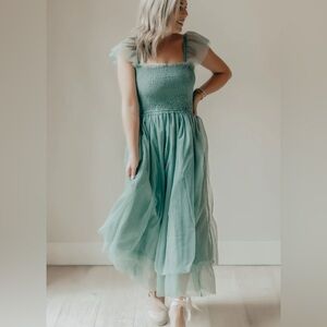 INDIE BLUE | Dress with tulle | XS/S | EUC